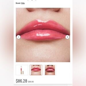 Stila FLORA plumping lip glaze pink